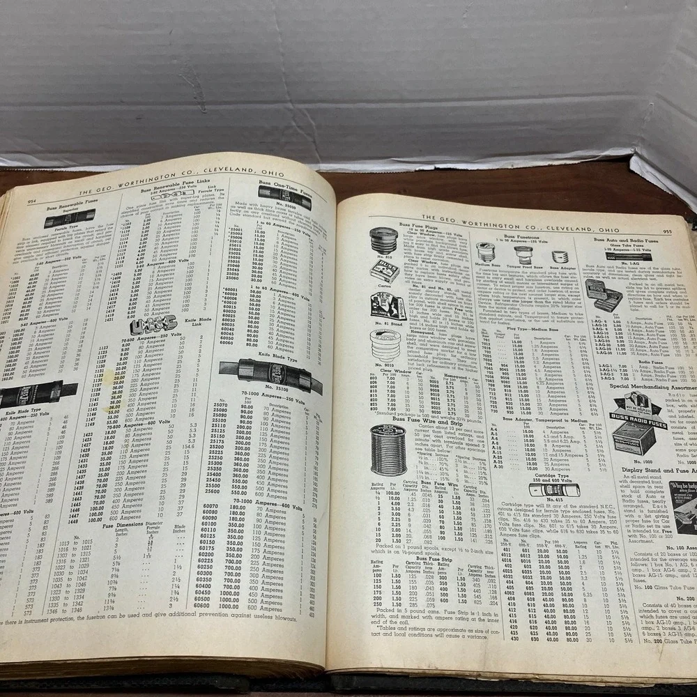 Vintage 1939 Geo Worthington Co Cleveland Ohio Hardware Tools Industrial Catalog
